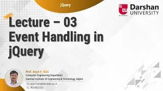 Thumbnail: jQuery Part 03 | Event Handling in jQuery | Complete Beginner Tutorial
