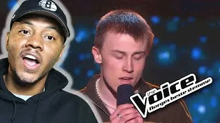 Thumbnail: AMERICAN REACTS To Isak Øvrevold - Break My Heart Again Blind auditions   | The Voice Norway 2023