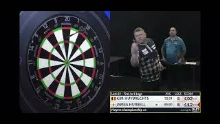 Thumbnail: Darts James Hurrell And Kim Huybrechts incident at PC 25 #darts
