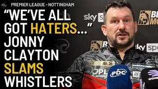 Thumbnail: Jonny Clayton SLAMS Whistlers After THRASHING Luke Humphries Despite GOUT | "KEYBOARD WARRIORS..."