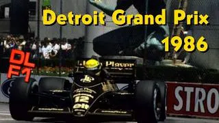Thumbnail: F1 Detroit Grand Prix 1986 🇺🇸 Race Highlights (BBC)