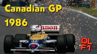 Thumbnail: F1 Canadian GP 1986 🇨🇦 Race Highlights (BBC)