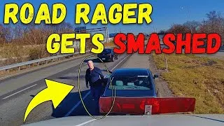 Thumbnail: PICK UP DRIVER DISCOVERED HE CAN'T BULLY A SEMI TRUCK