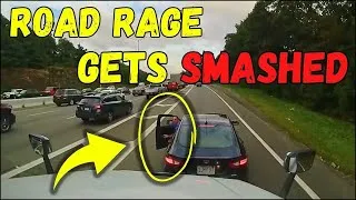 Thumbnail: PICK UP DRIVER DISCOVERED HE CAN'T BULLY A SEMI TRUCK
