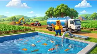 Thumbnail: Old mcdonalds had a farm | Create Fish Farm | Cow Is Missing🐮| Kids Song
