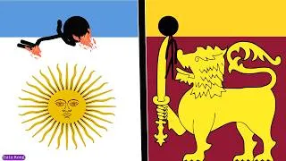 Thumbnail: Falling into countries' flags