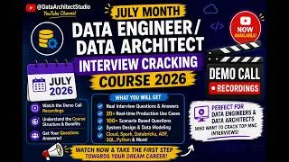 Thumbnail: Data Engineer & Data Architect Interview Crash Course 2026 | July Batch Demo Session Recordings