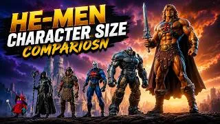 Thumbnail: He-Man Universe Characters Size Comparison | Size comparison