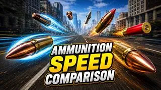 Thumbnail: Ammunition Speed Comparison | bullet speed | Fastest |