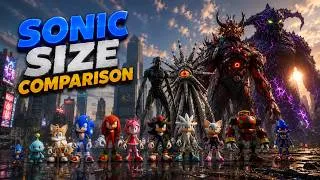 Thumbnail: Sonic Universe Size Comparison | Movies and Games Character size