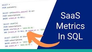 Thumbnail: How to Calculate MRR, Churn, and LTV in SQL