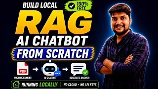Thumbnail: Build a Local RAG AI Chatbot From Scratch | Ollama + LangChain + FAISS + Embedding (Beginner Guide)