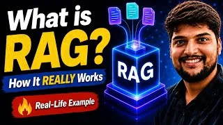 Thumbnail: RAG Explained Simply | Retrieval-Augmented Generation with Real Example