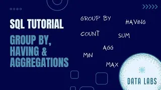 Thumbnail: SQL Tutorial | GROUP BY, HAVING, AGGREGATE FUNCTIONS | SQL Basics | Beginners