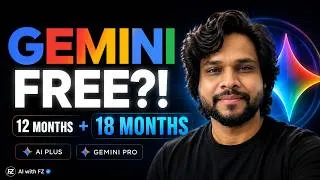 Thumbnail: Google Gemini AI Plus FREE for 12 Months? + 18 Month Gemin Pro ! Google Just Gave Away Gemini Pro 🤯