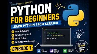 Thumbnail: Python Tutorial for Beginners | Learn Python from Scratch | Episode 1 (2026)