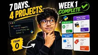 Thumbnail: Week 1: My Data Science Journey Begins #datascience #python #dailyvlog