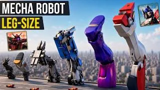 Thumbnail: Mecha Robot Leg Size Comparison 3D | Giant Robot Legs | 3d Animation video
