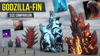 Thumbnail: Biggest Godzilla Fin | Godzilla Fin Size Comparison | Size Comparison