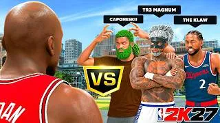 Thumbnail: TRE MAGNUM, CAPONESKII and KLAW PULLED UP on ME in NBA 2K27...