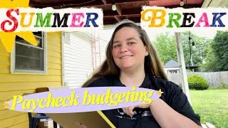Thumbnail: Budgeting my low income paycheck | Summer break 🌞 