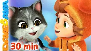 Thumbnail: 😊 Five Little Kittens Jumping on the Bed | Dave and Ava Nursery Rhymes | Baby Rhymes & Kids Songs 😊