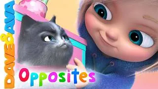Thumbnail: 🤗 New Opposites for Kids | Nursery Rhymes  and Baby Songs | Dave and Ava 🤗