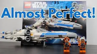 Thumbnail: LEGO Star Wars New Republic X-Wing Starfighter - Beautiful in Blue! - Review - 75460