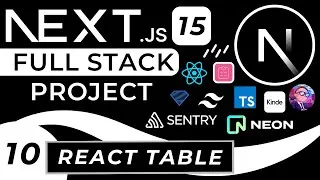 Thumbnail: React Table with Next.js, ShadCN, TanStack | Nextjs Full Stack Project