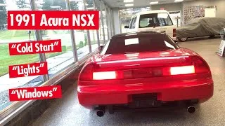 Thumbnail: 1991 Acura NSX Cold Start with Lights and Window Demonstration