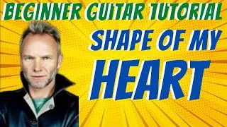 Thumbnail: Easy Beginner Fingerpick Guitar Song Shape Of My Heart Sting