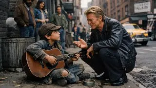 Thumbnail: Street Kid Playing Bowie's Song WRONG on a Berlin Street—Bowie Stopped and Did This!