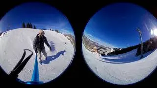 Thumbnail: Sled Dog Snowskating Beaver Creek
