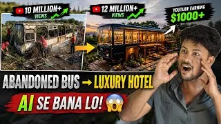 Thumbnail: From Abandoned to LUXURY 😱🔥 Create Viral AI Restoration Videos | Full Tutorial