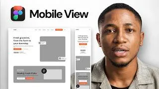 Thumbnail: Mobile View Landing Page Wireframe in Figma (UI/UX Step-by-Step Beginner Tutorial)