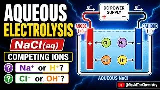 Thumbnail: Electrolysis of Aqueous Sodium Chloride | Competition for Discharge Explained