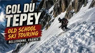 Thumbnail: Ski touring from the Col du tepey, French Belledonne Mountains in 2007