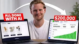 Thumbnail: My AI Shopify Store Made Its First Sale in 1 Hour