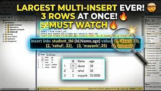 Thumbnail: How to Insert Multiple Rows in SQL Server with ONE Query! 🚀