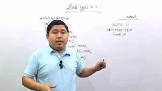 Thumbnail: Tutorial 4 - Data Types in C Programming Explained | Simple & Clear Guide