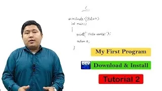 Thumbnail: Tutorial 2 - My First Program | Download and Install Dev C++ | C Programming for beginners