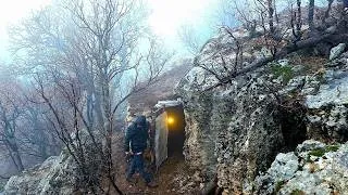 Thumbnail: I Returned to My Hidden Stone Shelter — Alone in the Rain | Wildlife Winter Camping & Nature ASMR