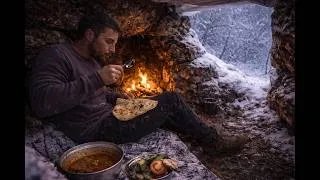 Thumbnail: Surviving a Brutal Snowstorm Alone | Extreme Winter Camping & Survival Shelter | Nature ASMR