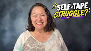 Thumbnail: My New Self Tape Setup for Actors | Is This Backdrop Better? Acting Up 🎬🎭✨