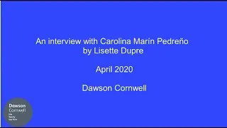 Thumbnail: An interview with Carolina Marín Pedreño by Lisette Dupre