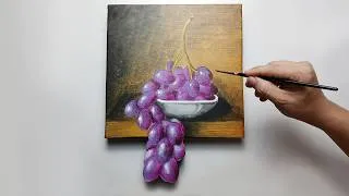 Thumbnail: How to paint grapes in 3D