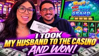 Thumbnail: I TOOK MY HUSBAND TO THE CASINO AND WE WON 1k w/ LOW BETS