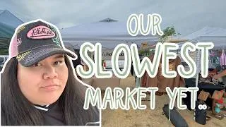 Thumbnail: A normally GOOD market… wasn’t so good this time 😅 | market vlog, real end numbers, BTS