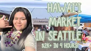 Thumbnail: Hawaiʻi Business at a Hawaiʻi Market.. IN SEATTLE?! 🌺 market vlog, CHEEHOO contest, + REAL numbers