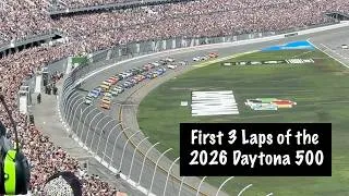 Thumbnail: First 3 Laps of the 2026 Daytona 500